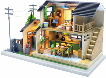 Casa in miniatura 3D Casa Yamano DIY 20.5x9.5x12.4 cm 