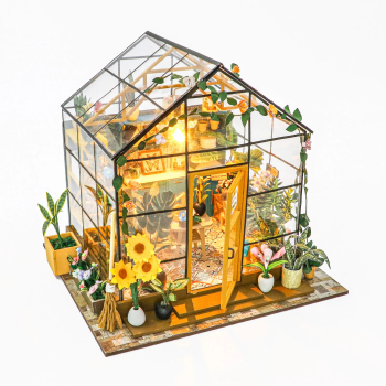 Casa in miniatura 3D Sunshine Flower House DIY 20x 18 x19 cm 