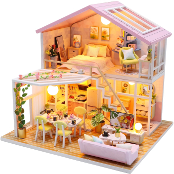 Casa in miniatura 3D Sweet time DIY 20x18x19.3cm 