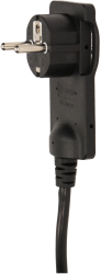 Stecher extra slim cu mâner Orno OR-AE-1312/B 250V cablu 1.5m negru