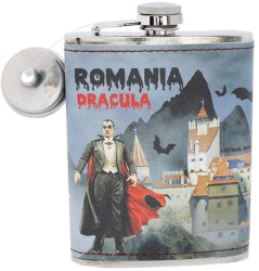 Sticla Whisky model Dracula 9x9.5 cm Suvenir Romania 