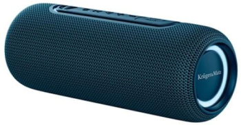 Boxa portabila Kruger&Matz Street 20W 2 difuzoare luminat RBG albastru 