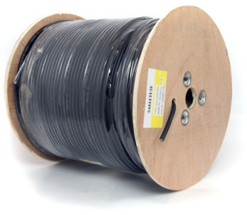 Cablu coaxial F690BV + gel negru 305 m 