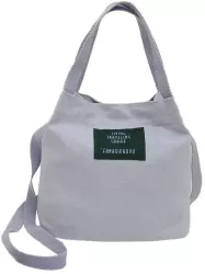 Geanta de umar tip messenger pentru fete si femei 12 x 16 x 18 cm Culoare Gri 