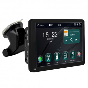 Sistem Multimedia Techstar® Apple Carplay/Android 7096 Ecran Tactil 7 Inch 1024x600 HD IPS Bluetooth Mir 