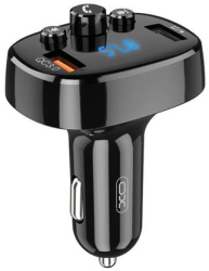Transmitator Fm Bluetooth Qc 3.0 2x Usb 18w negru