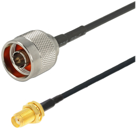 Cablu coaxial RF pigtail SMA female N male 3m pentru prelungire cablu antena GSM 3G 4G GPS WIFI LORA 