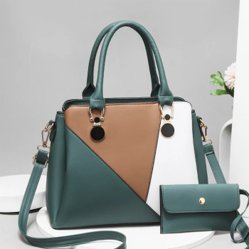 Dollcini Geanta de mana pentru femei eleganta piele PU la moda geanta eleganta calatorie/munca/ocazional verde 