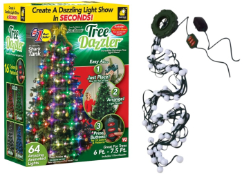 Perdea de lumini verticale pentru brad - Tree Dazzler 