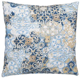 Perna de Vara Faianta Bleu Mustar 43x43cm 