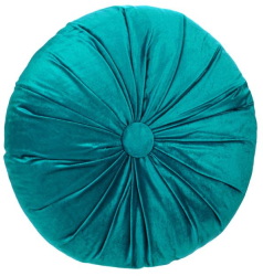 Perna Decorativa Bordo Velvet cu Nasture 40x10cm 