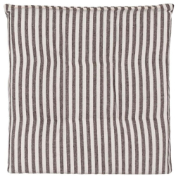 Perna pentru Scaun Bej cu Dungi Maro 38x38cm 
