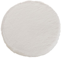 Perna pentru Scaun din Imitatie de Blana Alba Ø 38cm 