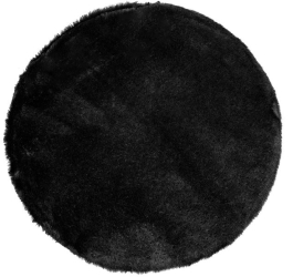 Perna pentru Scaun din Imitatie de Blana Neagra Ø 38cm 