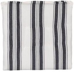 Perna pentru Scaun Ecru Dungi Negre 40x40cm 