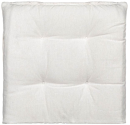 Perna pentru scaun off white din bumbac cu doua fete 40x40cm 