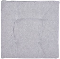 Perna scaun din bumbac gri cu doua fete 40x40cm 