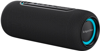 Boxa Portabila KRUGER MATZ STREET 20W 2 Difuzoare Iluminare RGB Negru