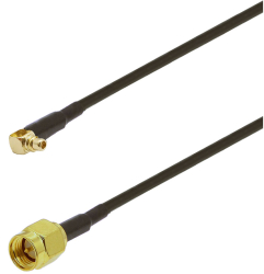 Cablu adaptor RF pigtail MMCX male SMA male 30cm pentru conectare modem la antena GSM 3G 4G GPS WIFI LORA 