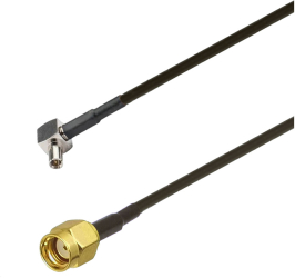 Cablu adaptor RF pigtail TS9 male RPSMA male 1m pentru conectare modem la antena GSM 3G 4G GPS WIFI LORA 