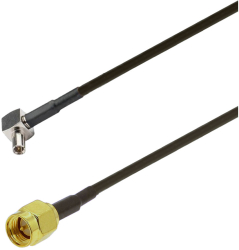 Cablu adaptor RF pigtail TS9 male SMA male 1m pentru conectare modem la antena GSM 3G 4G GPS WIFI LORA 