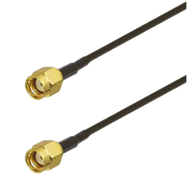 Cablu coaxial RF pigtail RPSMA male RPSMA male 50cm pentru prelungire cablu antena GSM 3G 4G GPS WIFI LORA 
