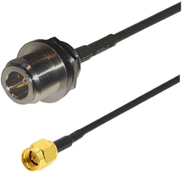 Cablu coaxial RF pigtail SMA male N female 1m pentru prelungire cablu antena GSM 3G 4G GPS WIFI LORA 