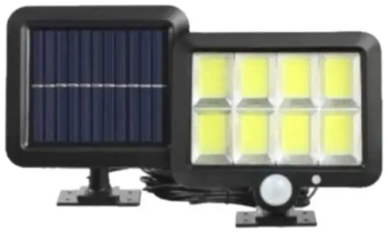 Lampa solara cu senzor de miscare si lumina 8 led-uri Set - 1 buc 