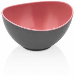 BOL BICOLOR PLASTIC 14X12.5X7.5 CM ROSU 