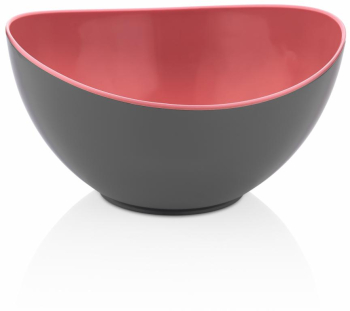 BOL BICOLOR PLASTIC 25x23x13CM ROSU 
