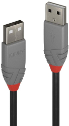 Cablu Lindy 0.5m USB 2.0 Type A Anthra 