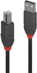 Cablu Lindy 3m USB 2.0 Type A to B Anthr 