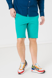 PANTALONI SCURT CASUAL BARBATI GREEN L 
