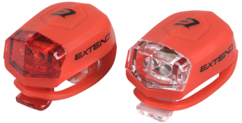 Baterii Luminoase Froggies Set pentru Biciclete Urban Rosu