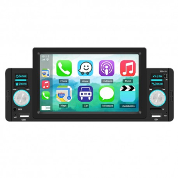 MP5 Player Auto Techstar® 5001 Ecran 5 inch 1280x480P Compatibil Apple Carplay/Android Auto Bluetooth M 