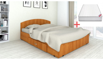 Set pat Mijloc 160 si Saltea MR Poket Cires