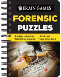 Brain Games Mini - Forensic Puzzles Investigate Crime Puzzles - Match DNA and Fingerprints - Decode C