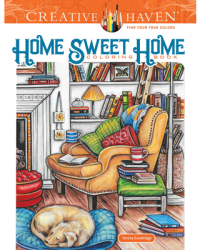 Creative Haven Home Sweet Home Coloring Book - Teresa Goodridge Author 