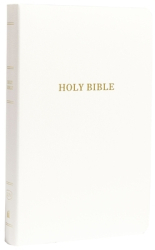 KJV Gift and Award Bible Imitation Leather White Red Letter Edition - Thomas Nelson Author 