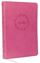 Kjv Value Thinline Bible Large Print Leathersoft Pink Red Letter Edition Comfort Print - Thomas 