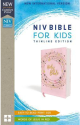 NIV Bible for Kids Flexcover Pink Gold Red Letter Edition Comfort Print Thinline Edition - Zonder 