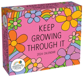 Positively Present 2024 Day-To-Day Calendar Keep Growing Through It - Dani Dipirro Author 