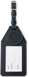Set Eticheta pentru identificare bagaje si Husa AirTag APO Piele pu Negru 