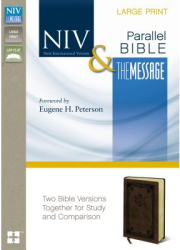 Side-By-Side Bible-PR-NIV MS Large Print Two Bible Versions Together for Study and Comparison - Zonde 