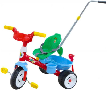 Tricicleta cu maner si accesorii 74x49 5x55 5 cm Polesie 