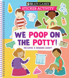 Brain Games - Sticker Activity - We Poop on the Potty Includes a Reward Chart - Publications Interna 