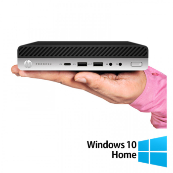 Calculator Refurbished HP ProDesk 600 G3 Mini PC Intel Core i5-7500T 2.70GHz 8GB DDR4 256GB SSD + Windows 10 Home 