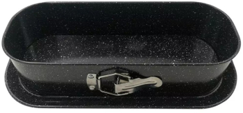 Mucegai de copt Falling Bottom Kinghoff KH 1785 34.5x15.5 cm Finisaj Marmura Negru 