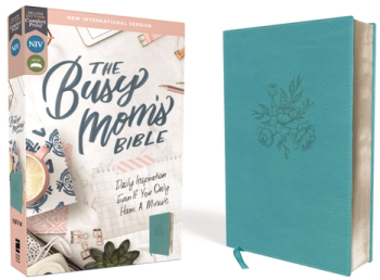 Niv Busy Mom s Bible Leathersoft Teal Red Letter Edition Comfort Print Daily Inspiration Even If 