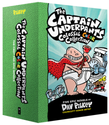 The Captain Underpants Colossal Color Collection Captain Underpants 1-5 Boxed Set - Dav Pilkey Aut carti